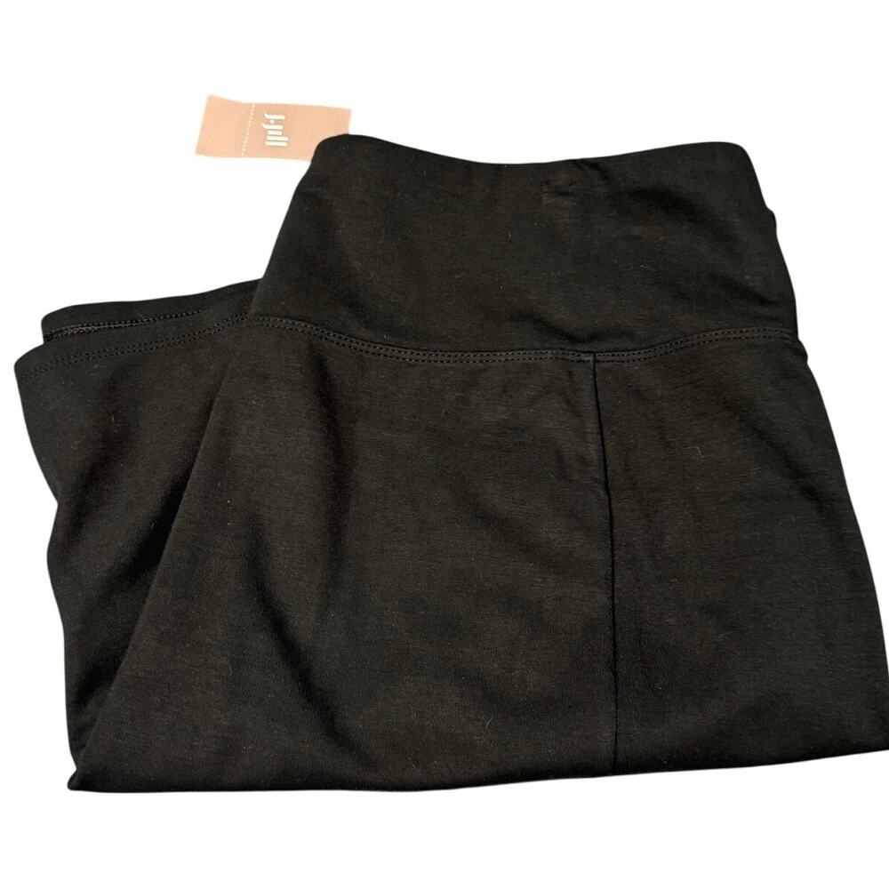 J Jill Skirt Womens‎ Large Black Wearever Collection Knee Length Stretch NEW